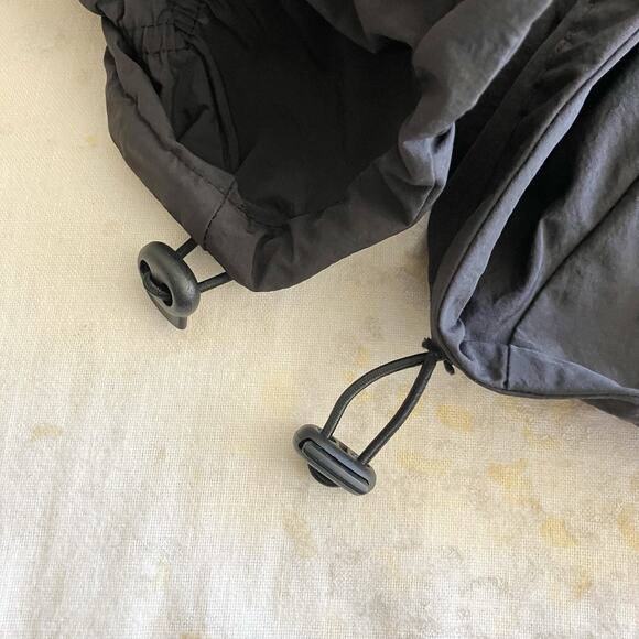 UO Urban Outfitters XS Dress Strapless Black Drawstring Long Asymmetrical - Picture 10 of 12